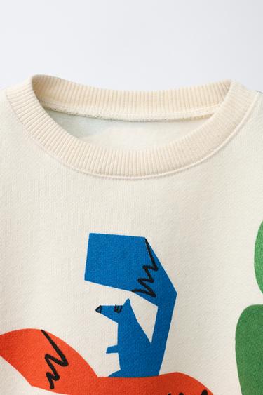 FOREST PRINT SWEATSHIRT - Light beige by Zara - Image 2