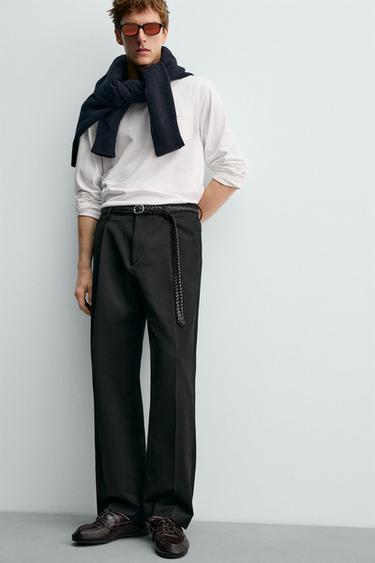 LONG SLEEVE T-SHIRT WITH POCKET AARON LEVINE X ZARA - White by Zara - Image 5