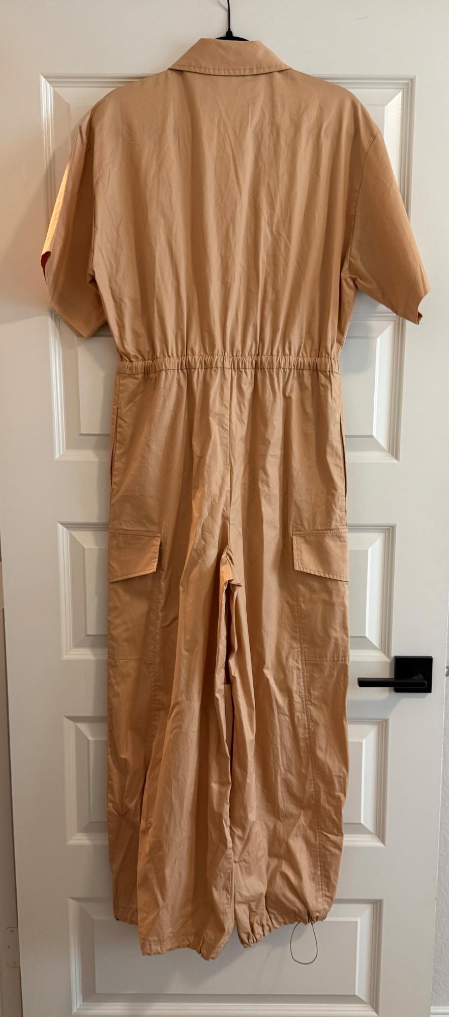 LONG GABARDINE SHIRT JUMPSUIT - Image 2