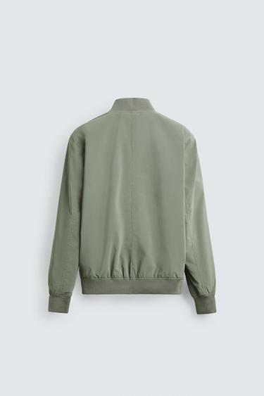 LIGHTWEIGHT BOMBER JACKET - Light khaki by Zara - Image 7