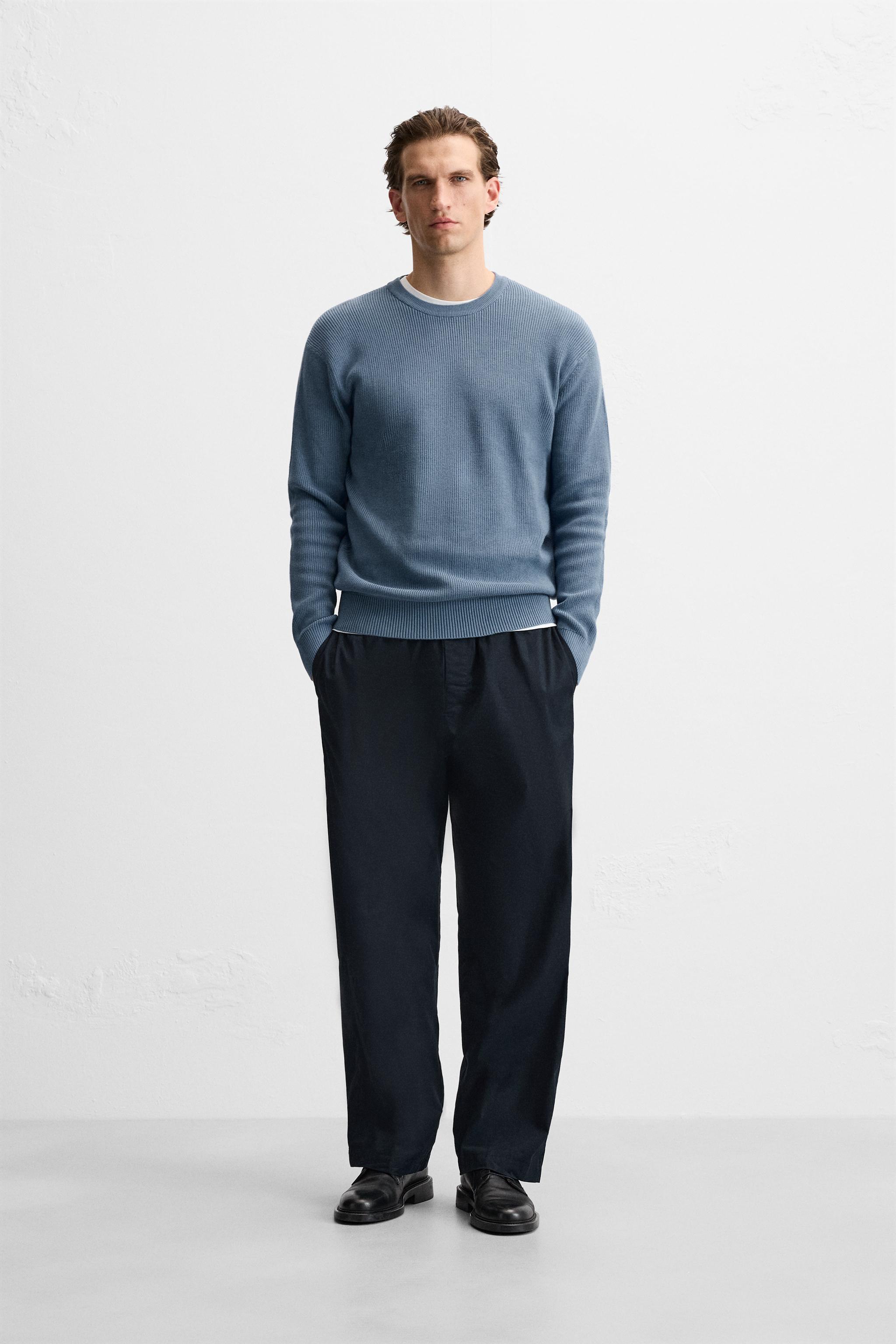 Zara outlet purl knit sweater