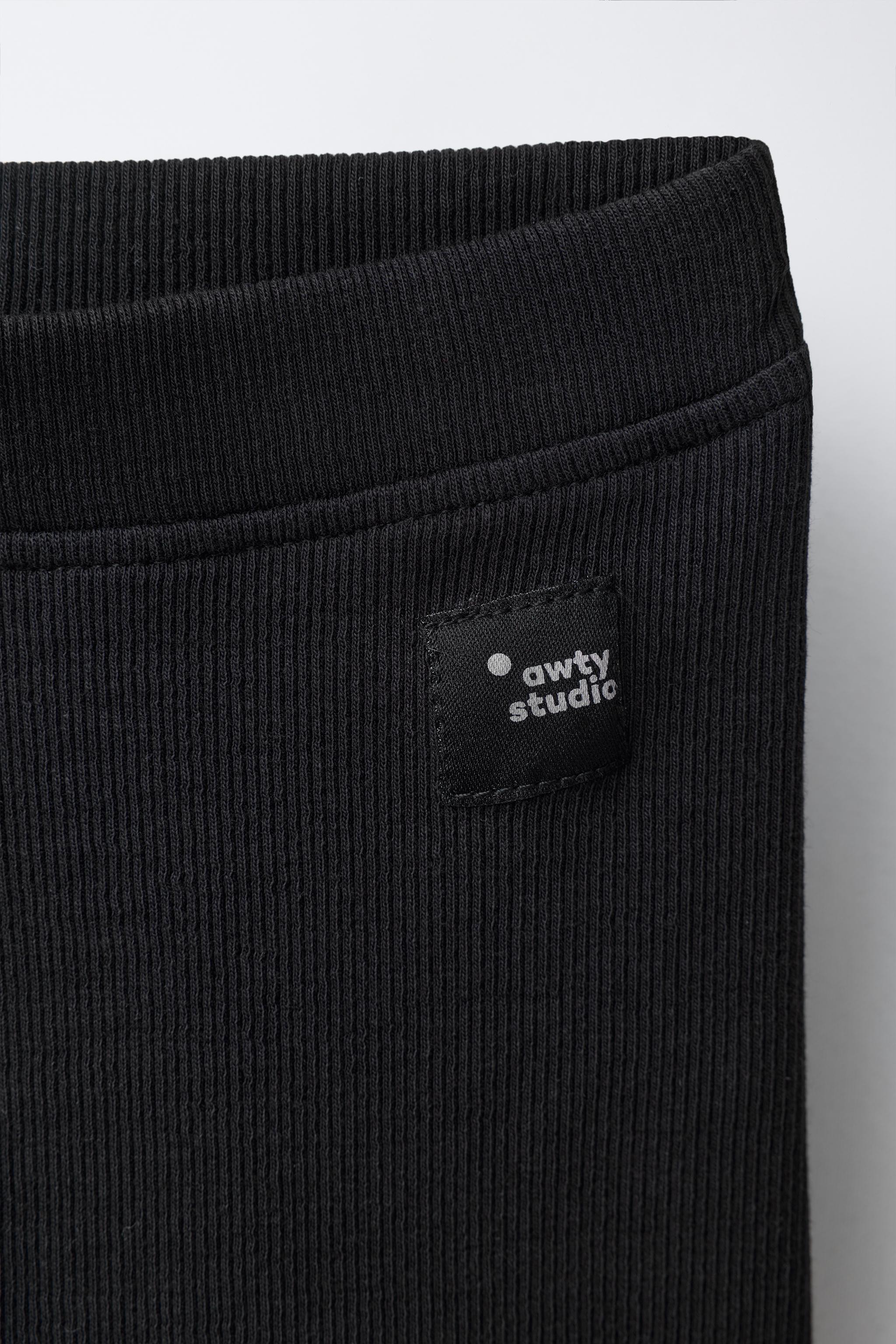 RIBBED CYCLIST LEGGINGS