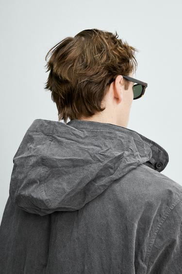 WASHED EFFECT LIGHTWEIGHT TRENCH COAT AARON LEVINE X ZARA - Grey marl by Zara