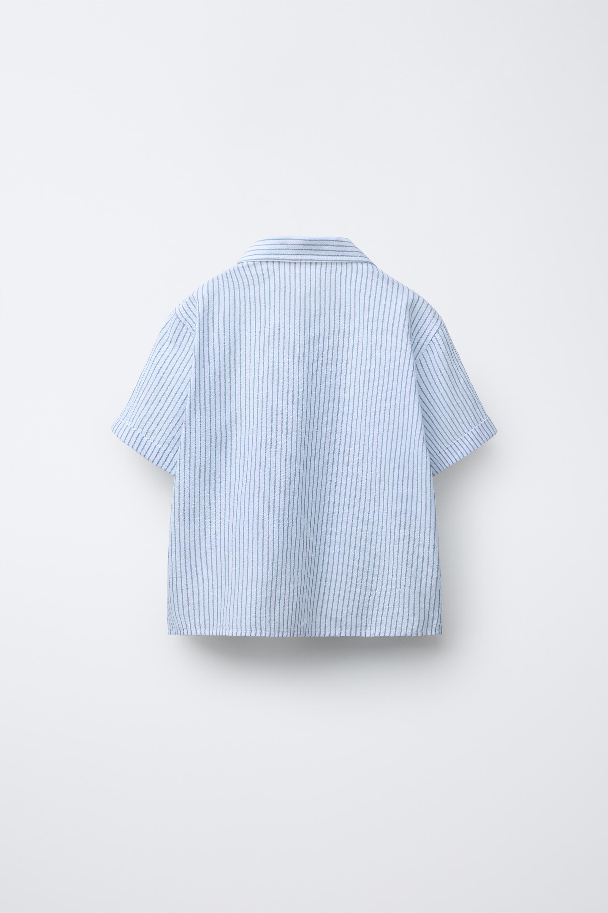 ポロシャツ SATUR Striped collar short sleeve t-shirt ivory blue SA252UT SATUR(セター) ポロシャツ(メンズ) - 海外通販のBUYMA