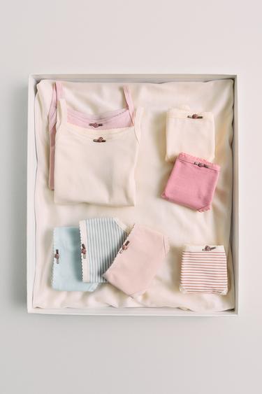 FLORAL UNDERWEAR SETS - Pink / Mauve by Zara