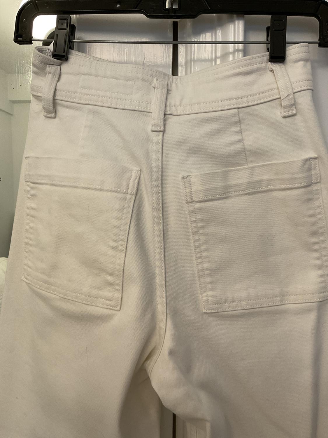 ZW COLLECTION HIGH WAIST MARINE STRAIGHT JEANS - Image 3