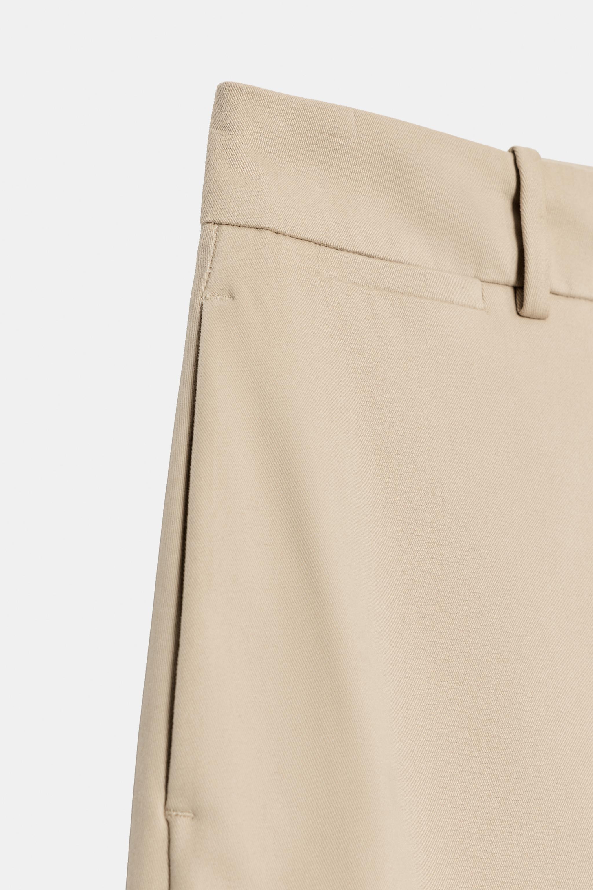 Женские брюки Zara HIGH-RISE WIDE-LEG TROUSERS — фото 9
