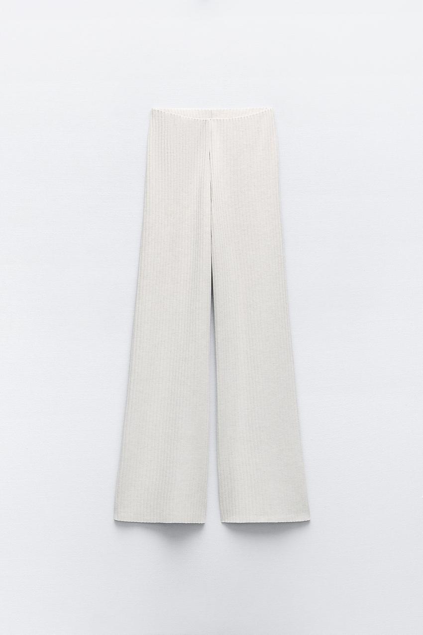 Pantalon Large Blanc Zara