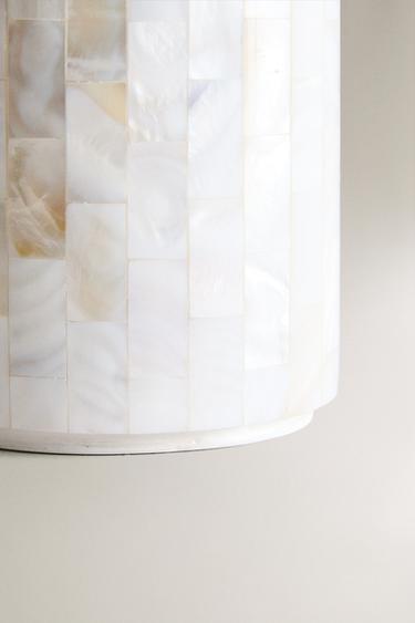 MOTHER-OF-PEARL SOAP DISPENSER - Light beige by Zara - Image 3
