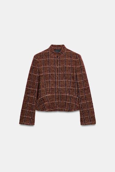ZW COLLECTION PEPLUM BLAZER - Russet by Zara - Image 0