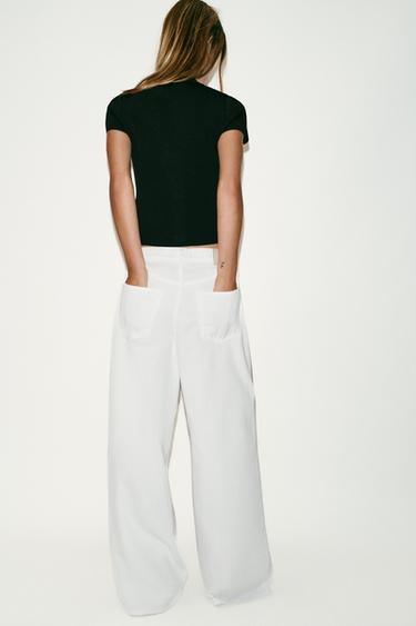 ASYMMETRIC FASTENING KNIT TOP - Black by Zara - Image 4