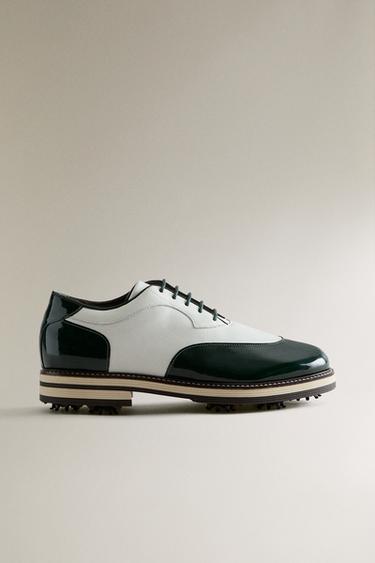 CHAUSSONS CUIR GOLF - Blanc de Zara - Image 0