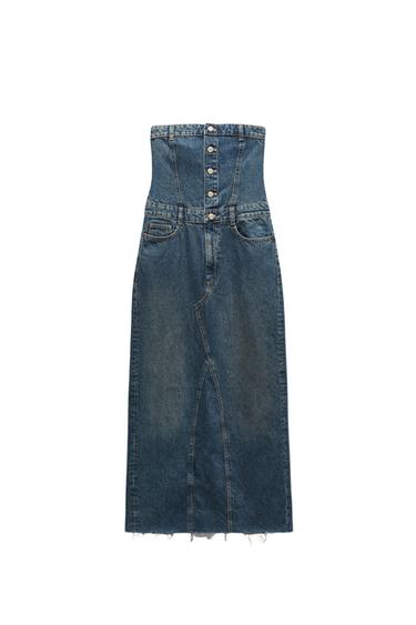 TRF DENIM DRESS