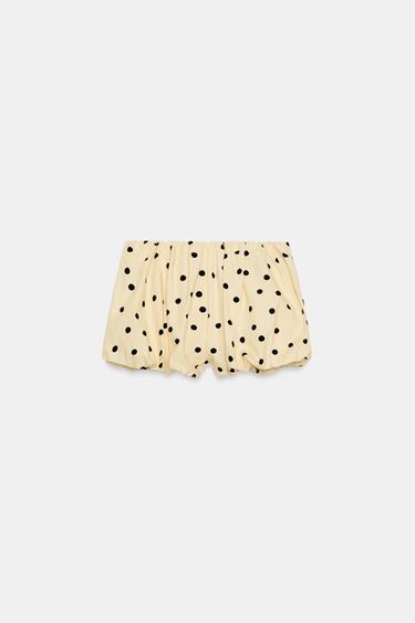 SHORT BALLON À POIS - noir/jaune de Zara - Image 9