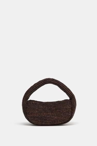 RAFFIA HANDBAG - Brown by Zara