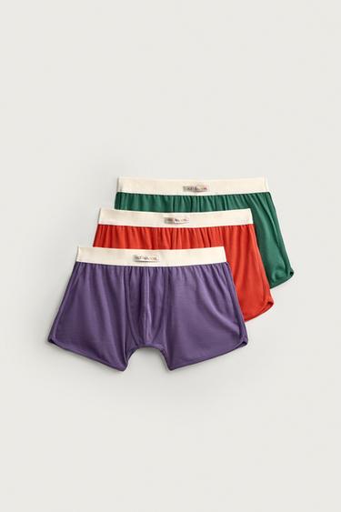 SET VAN 3 BOXERSHORTS MET FRUIT OF THE LOOM™-PATCH - diverse van Zara