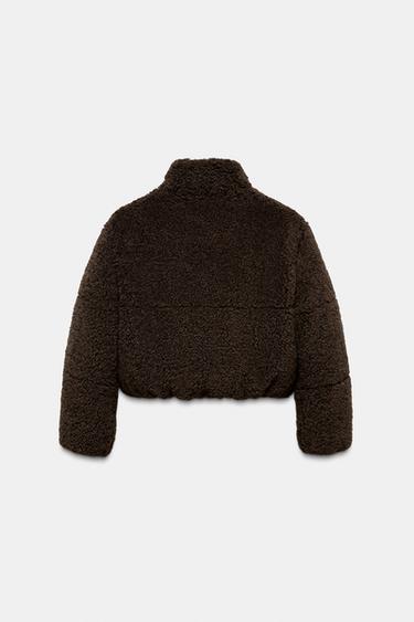 ANORAK EFFET MOUTON AVEC ISOLATION THERMIQUE - Marron de Zara - Image 6