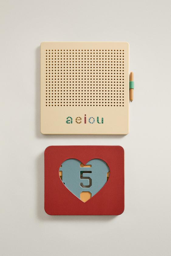 Zara KIDS' MAGNETIC SLATE TOY - Cream - Image 0