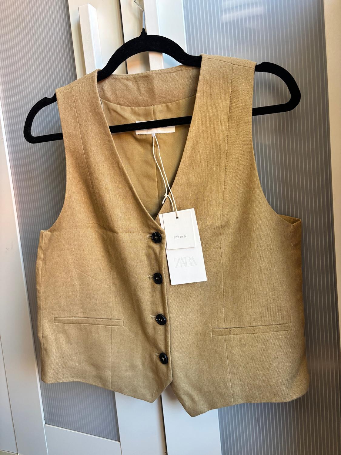 TAILORED LINEN BLEND WAISTCOAT - Image 2