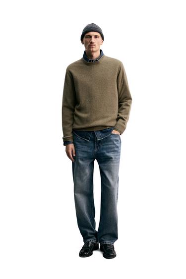 JUMPER 100% CASHMERE - Green marl by Zara