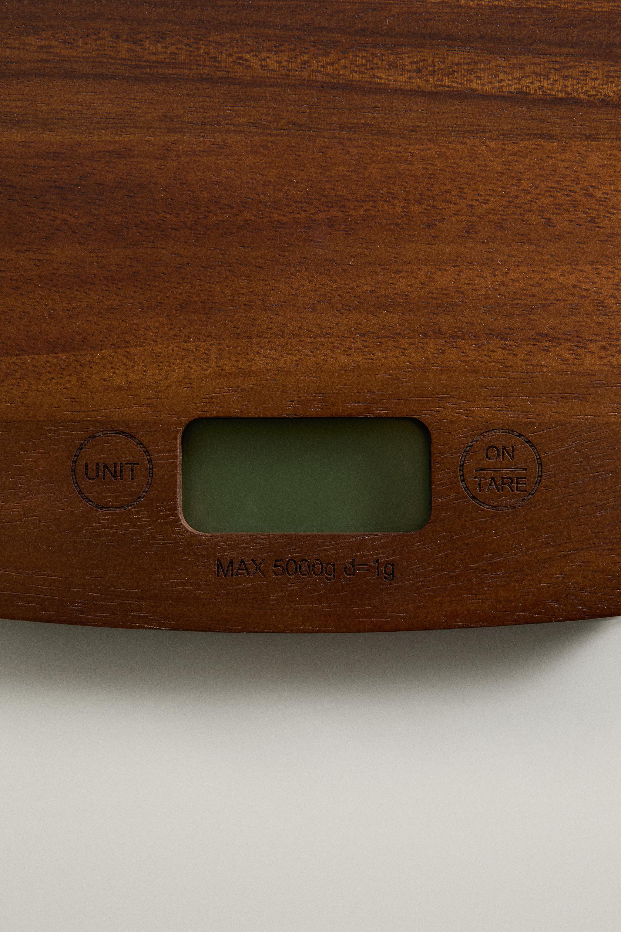 WOODEN KITCHEN SCALE