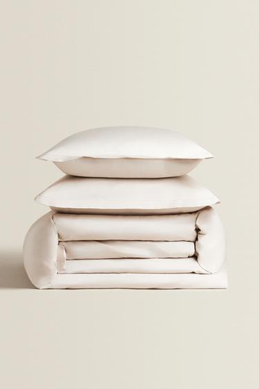 (300 gsm) SATEEN BED LINEN - Beige by Zara - Image 0