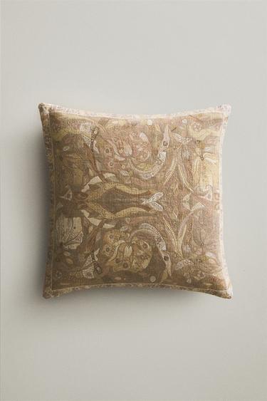JACQUARD CUSHION COVER - Pink by Zara