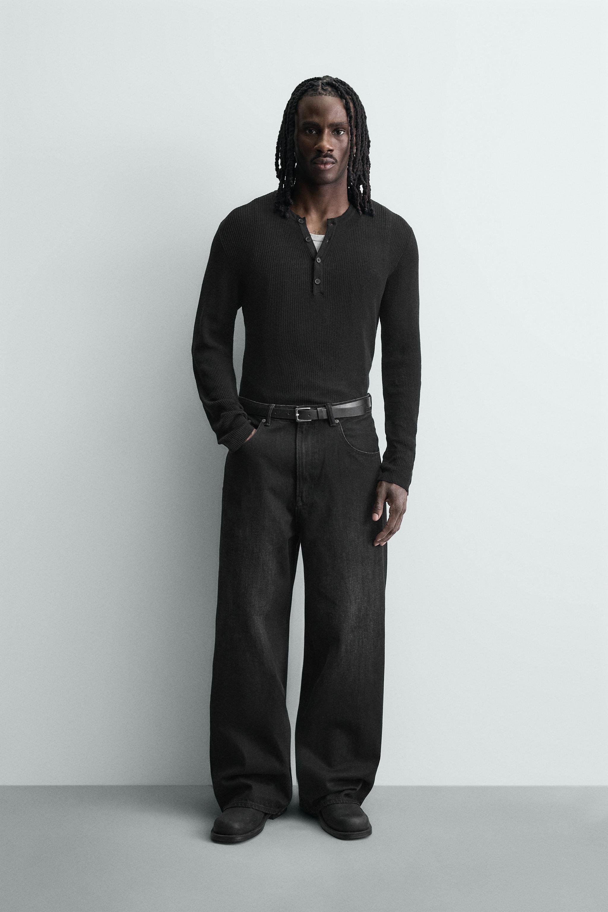 デニムパンツ (ブラック・黒) | メンズ | ZARA 日本