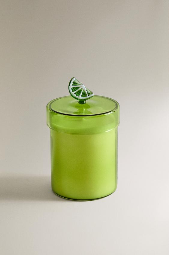 (220 G) BOUGIE PARFUMÉE LIME & PEPPERMINT - Vert lime fluo de Zara - Image 0