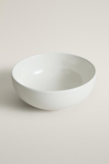 STONEWARE BOWL — White 2