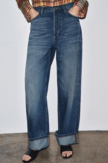 ZW COLLECTION BAGGY LOW-RISE JEANS - Blue by Zara - Image 1