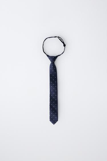 POLKA DOT PRINT TIE - Blue by Zara - Image 0