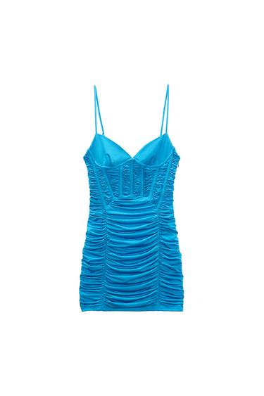 DRAPED CORSET STYLE DRESS