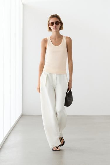 Zara Sleeveless 100% cotton T-shirt - 318 - Image 0