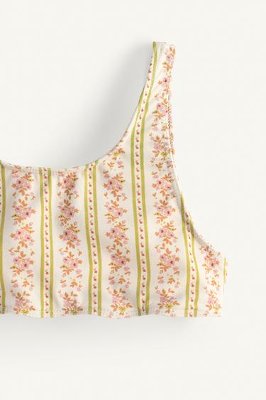 LIMITED EDITION FLORAL WAVY PRINT BIKINI - 005 by Zara