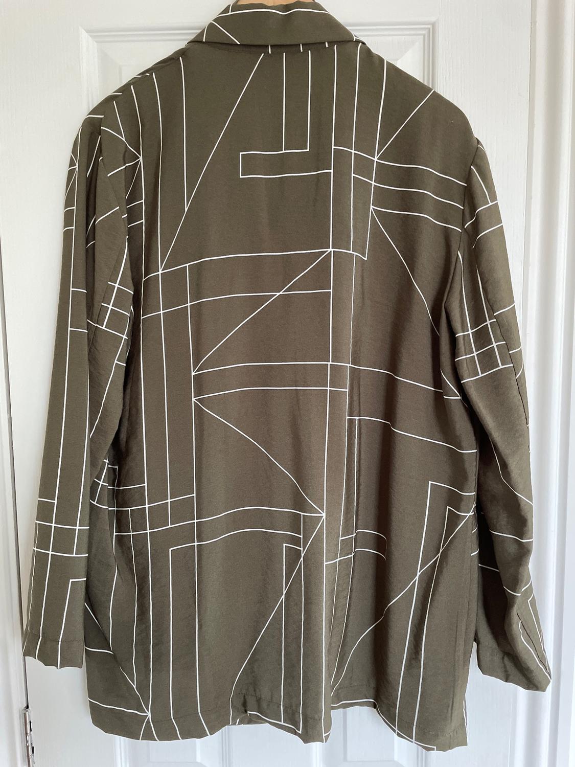 GEOMETRIC PRINT BLAZER - Image 2