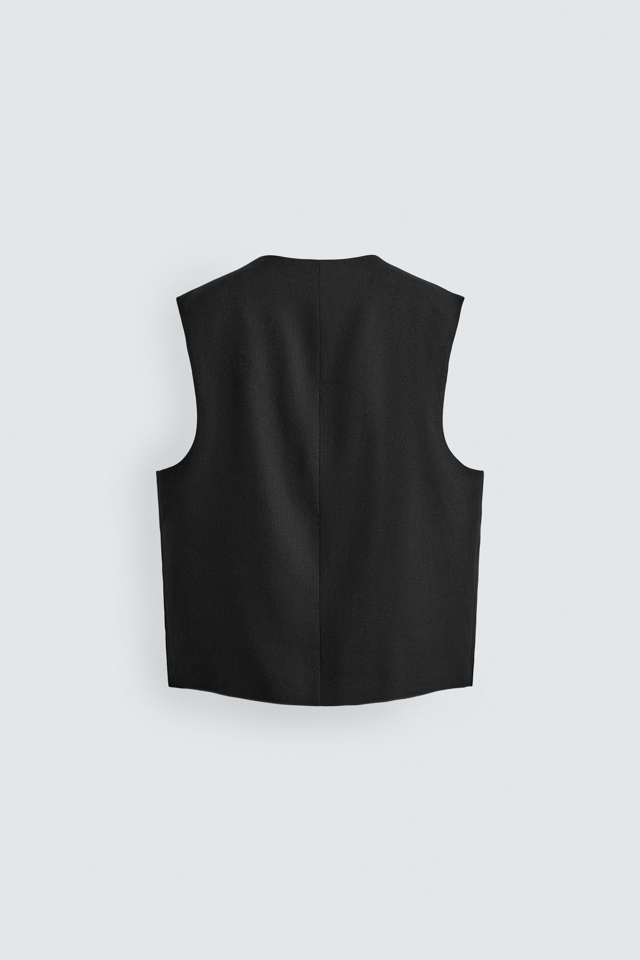 GILET LIN - LAINE