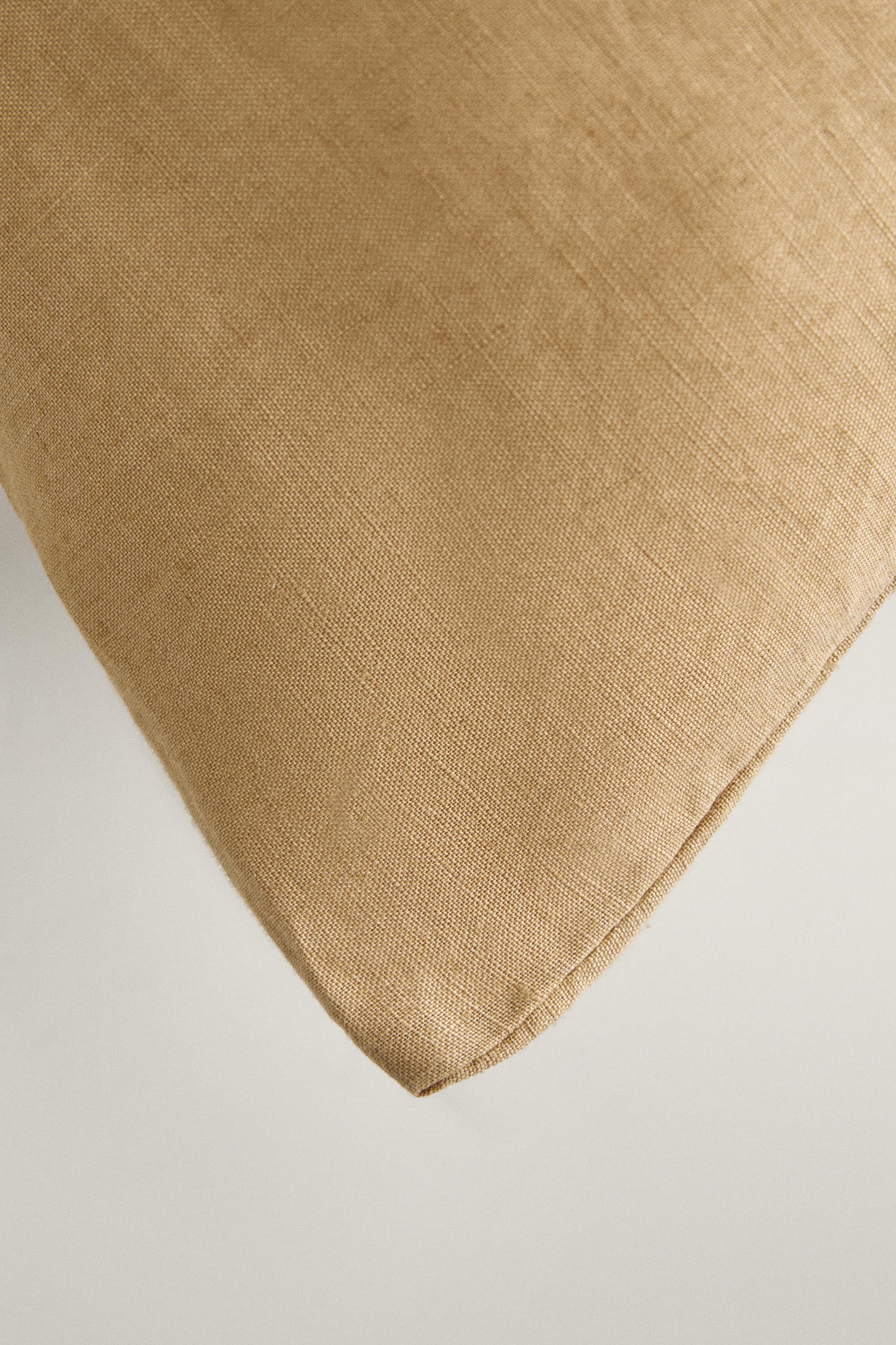 XXL FADED LINEN THROW PILLOW COVER (140 G/M²)