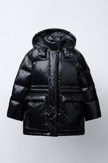 WATER-REPELLENT FEATHER DOWN JACKET - Black by Zara