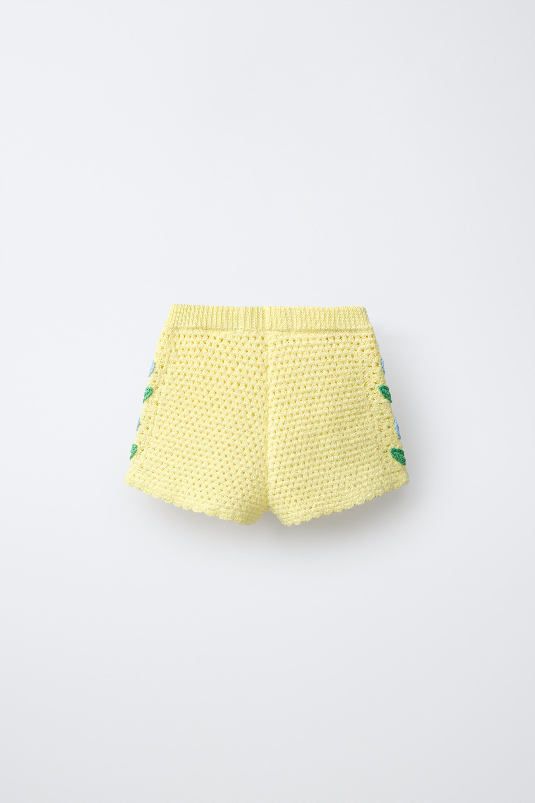 Детские шорты Zara TULIP CROCHET KNIT SHORTS — фото 2