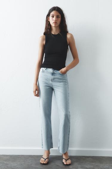 JEANS Z1975 RECTOS TIRO ALTO - Azul claro de Zara