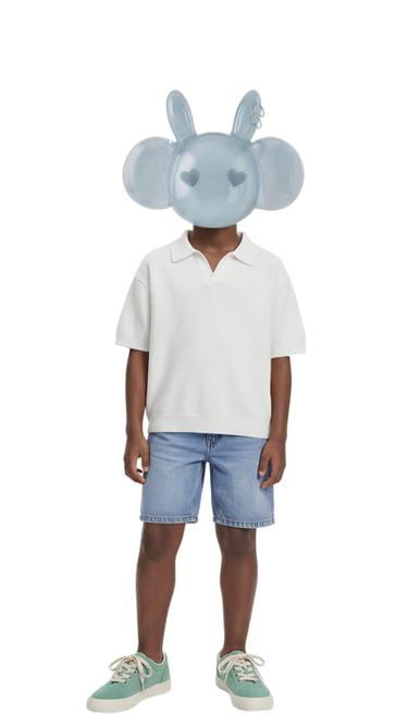 POLO EN MAILLE PIQUÉE - Blanc de Zara