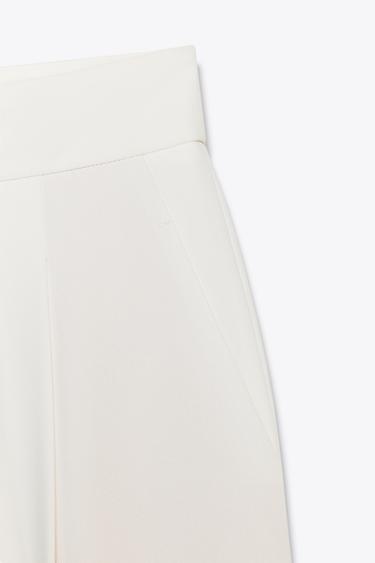 PANTALON DROIT ZW COLLECTION - Écru de Zara - Image 3