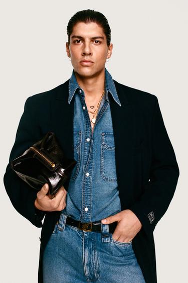 FLOWING WILLY CHAVARRIA X ZARA COAT - Navy blue by Zara