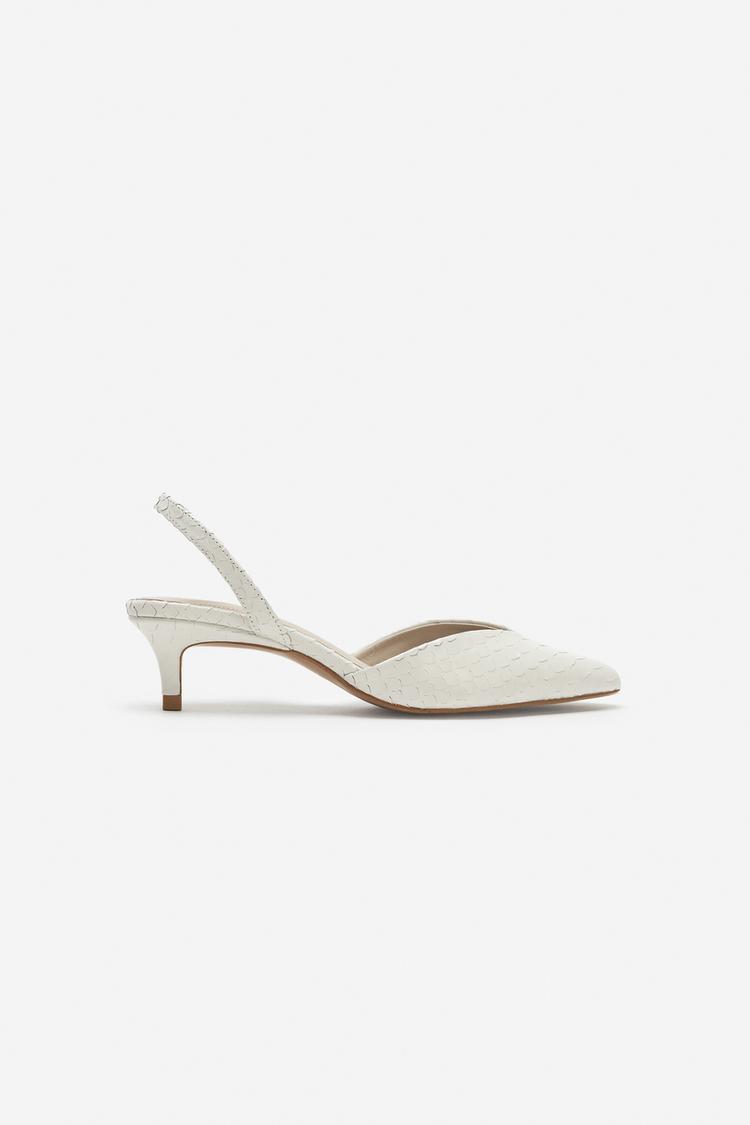Zapatos de tacón kitten de cuero - Artículo ZARA Mujer 8
