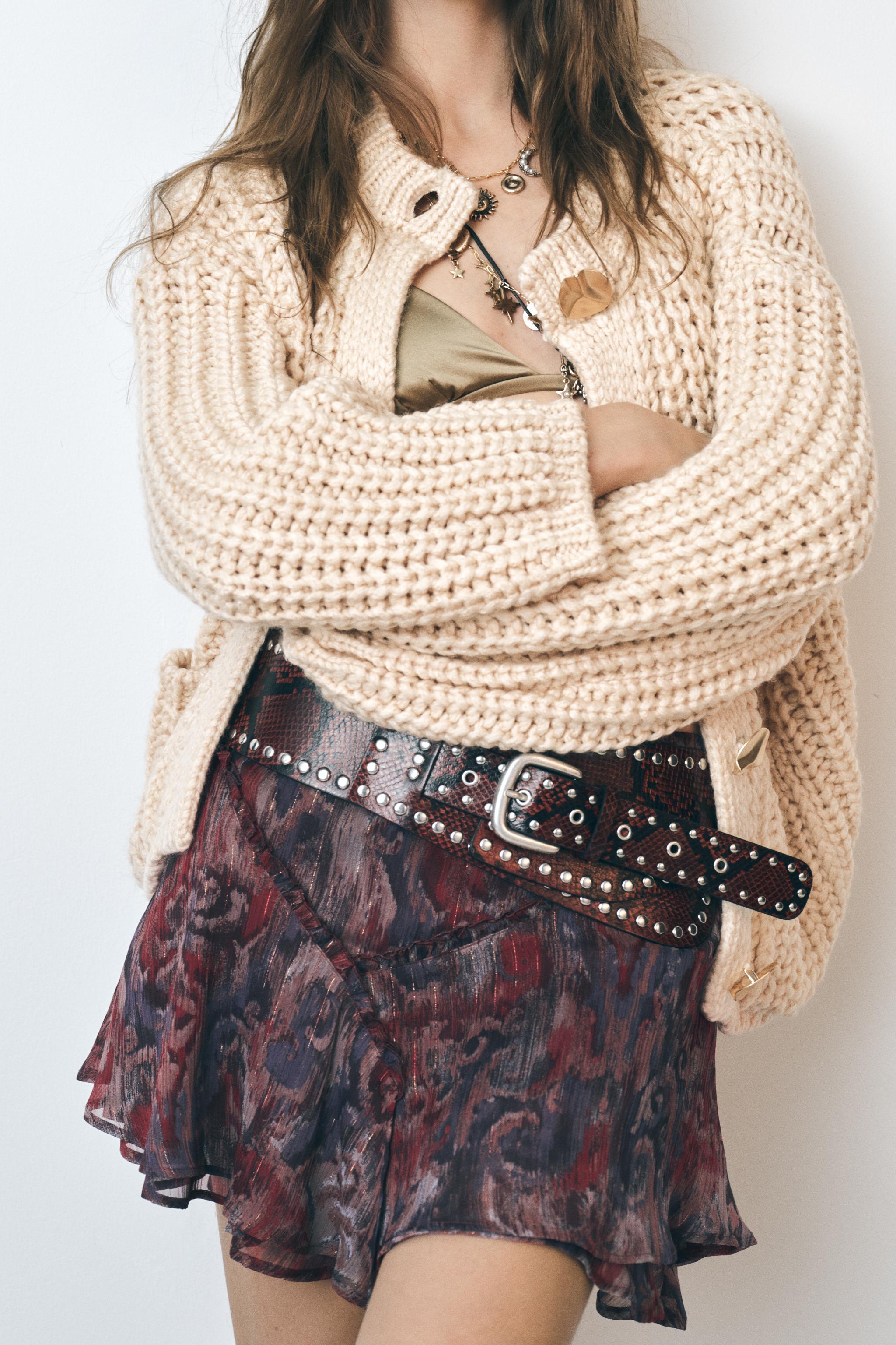 METALLIC THREAD MINI SKIRT - Multicolored | ZARA United States