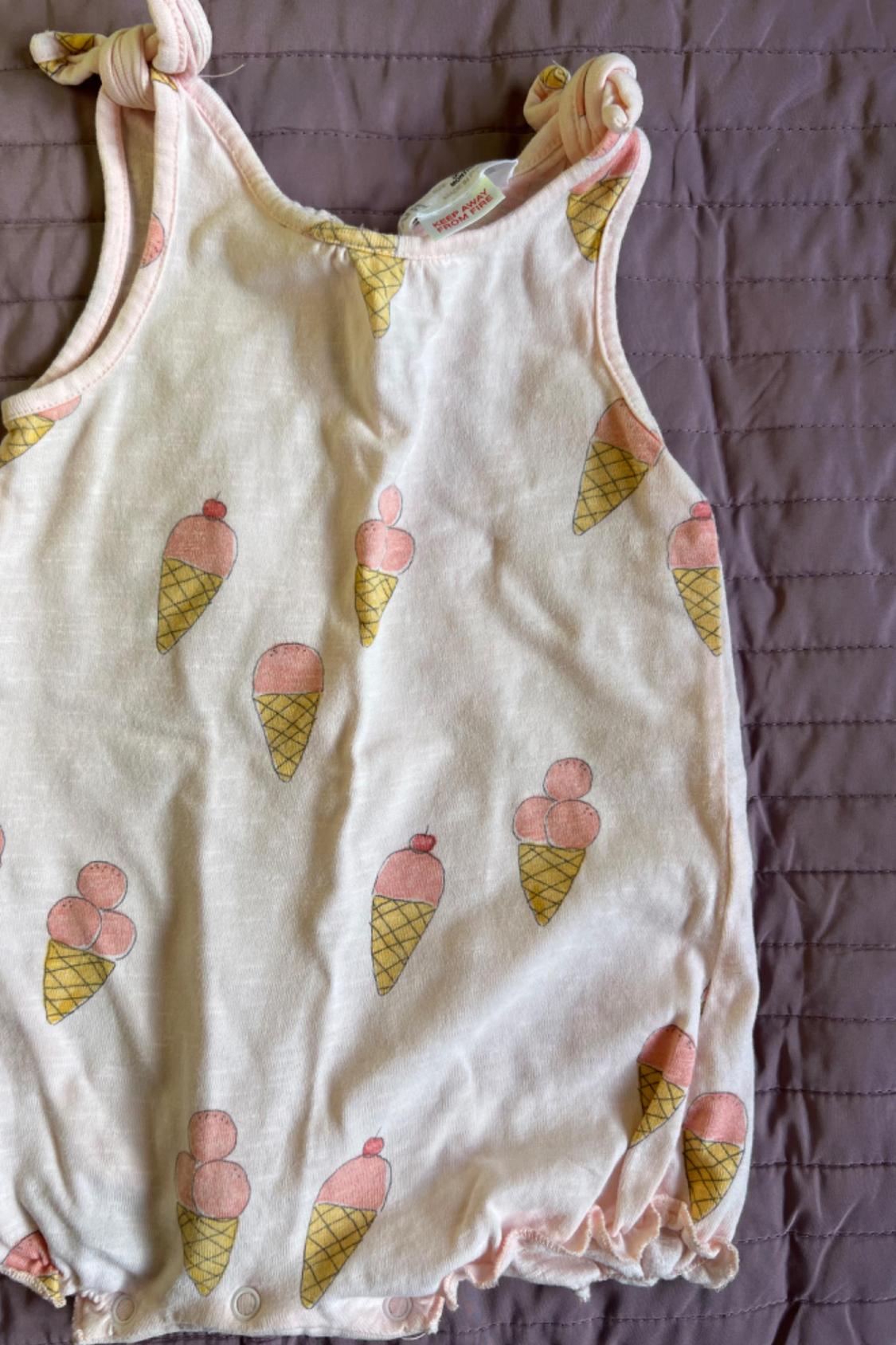 ICE CREAM SHORT DUNGAREES
