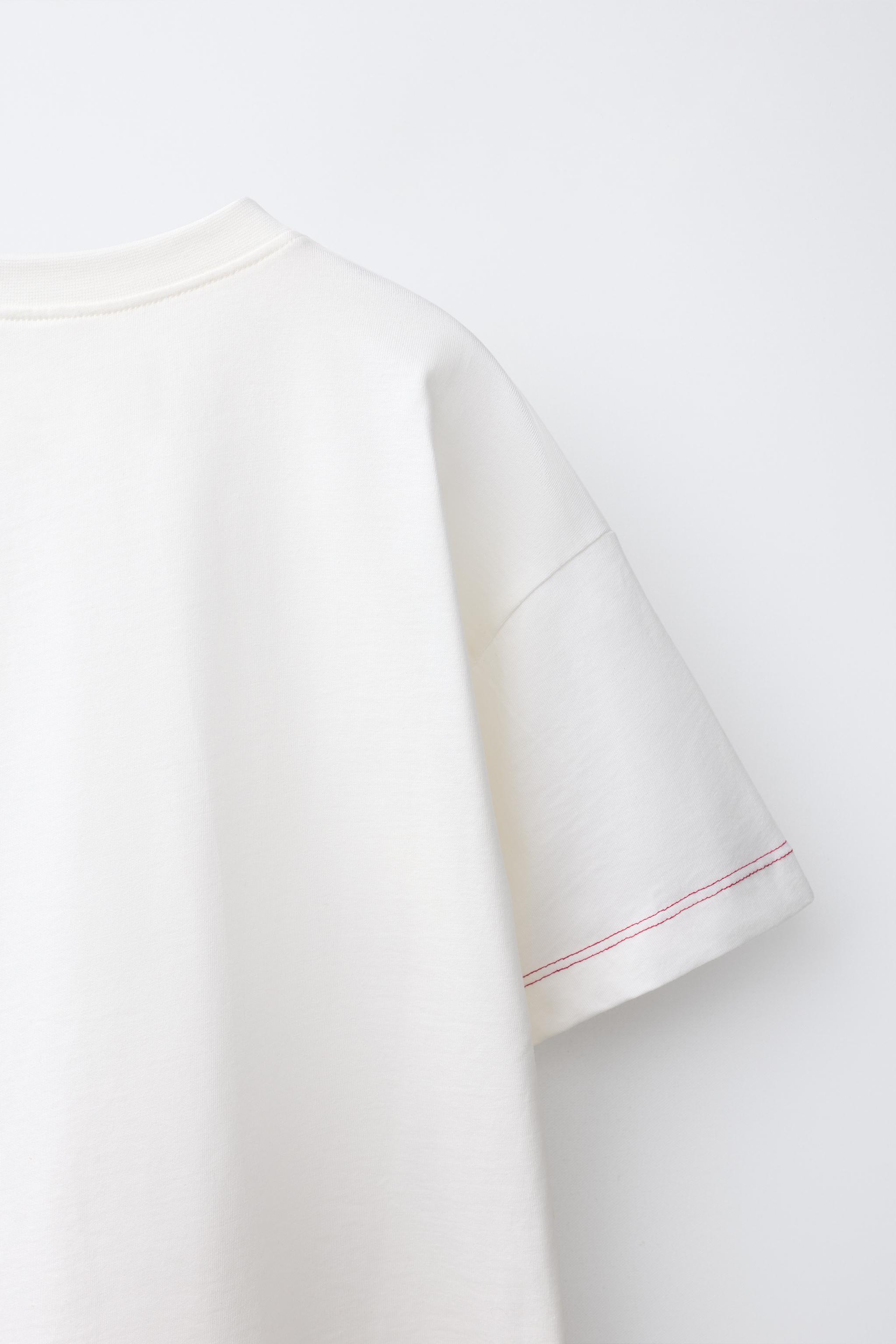 Детские футболки Zara JOGGING POCKET T-SHIRT — фото 4