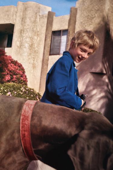 KËMISHË KANAVACE ME XHEPA - Blu e errët nga Zara