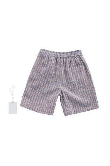 TIMELESZ – SHORT À RAYURES - Marron-Bleu de Zara - Image 1